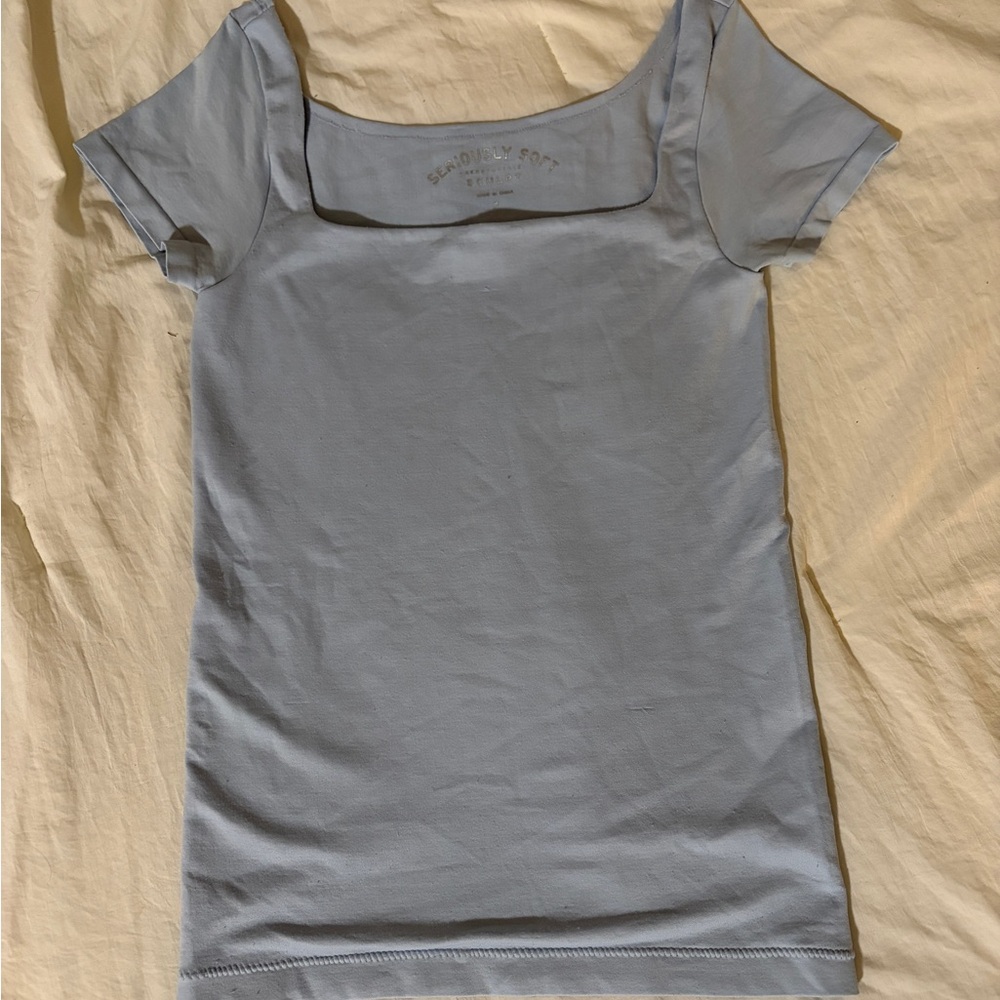 Aeropostale Sky Blue Short Sleeve Top